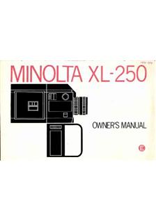 Minolta XL 250 manual. Camera Instructions.